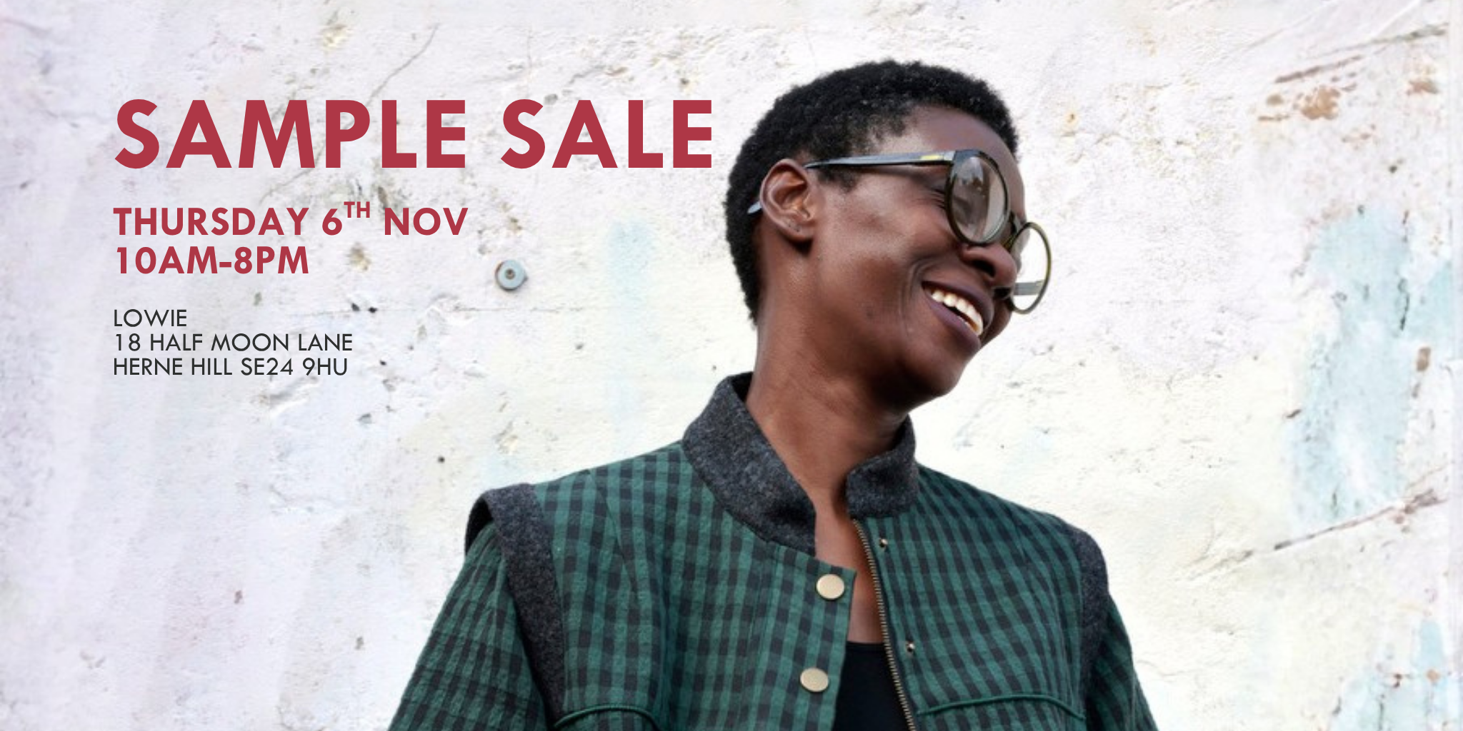 SAMPLE SALE - Thursday 6th November