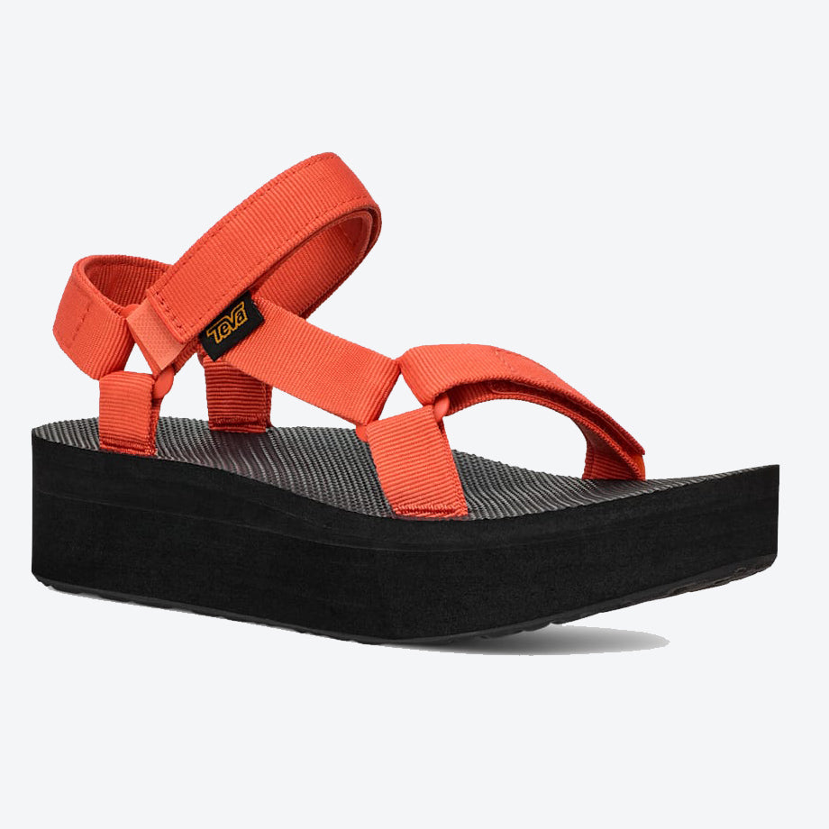 Teva Orange Flatform Sandals