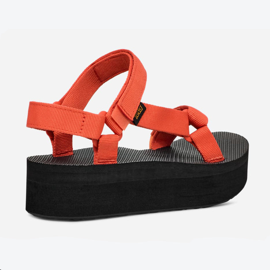 Teva Orange Flatform Sandals