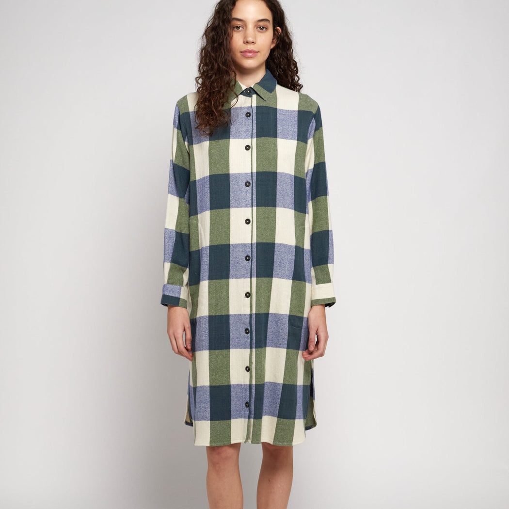 Bobo Choses Plaid Check Shirt Dress