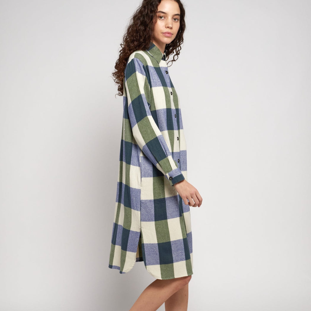 Bobo Choses Plaid Check Shirt Dress