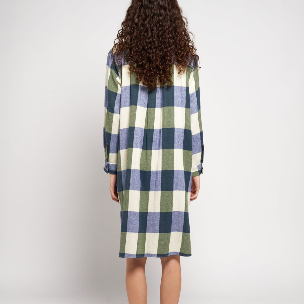 Bobo Choses Plaid Check Shirt Dress