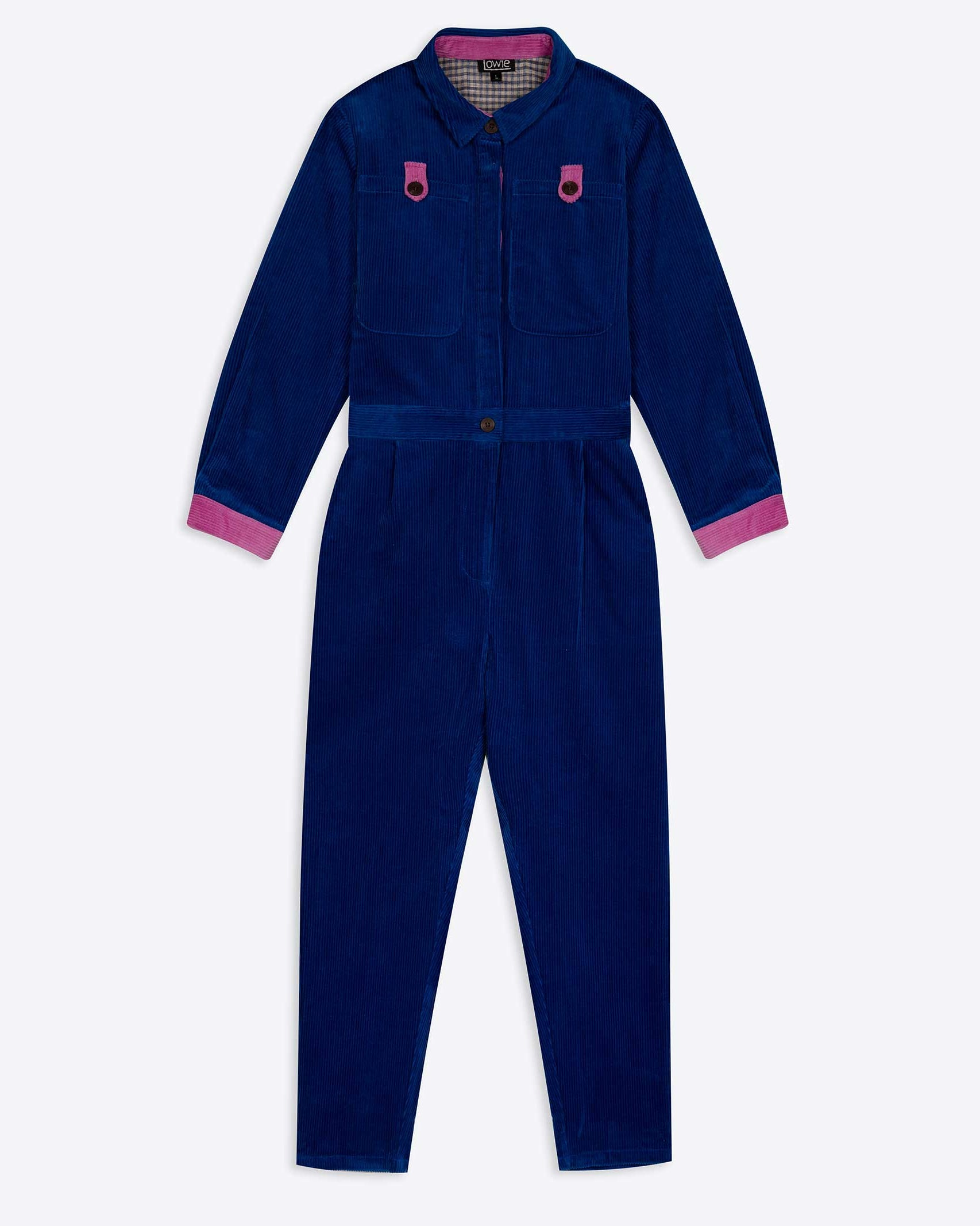 Lowie Cobalt Corduroy Boilersuit