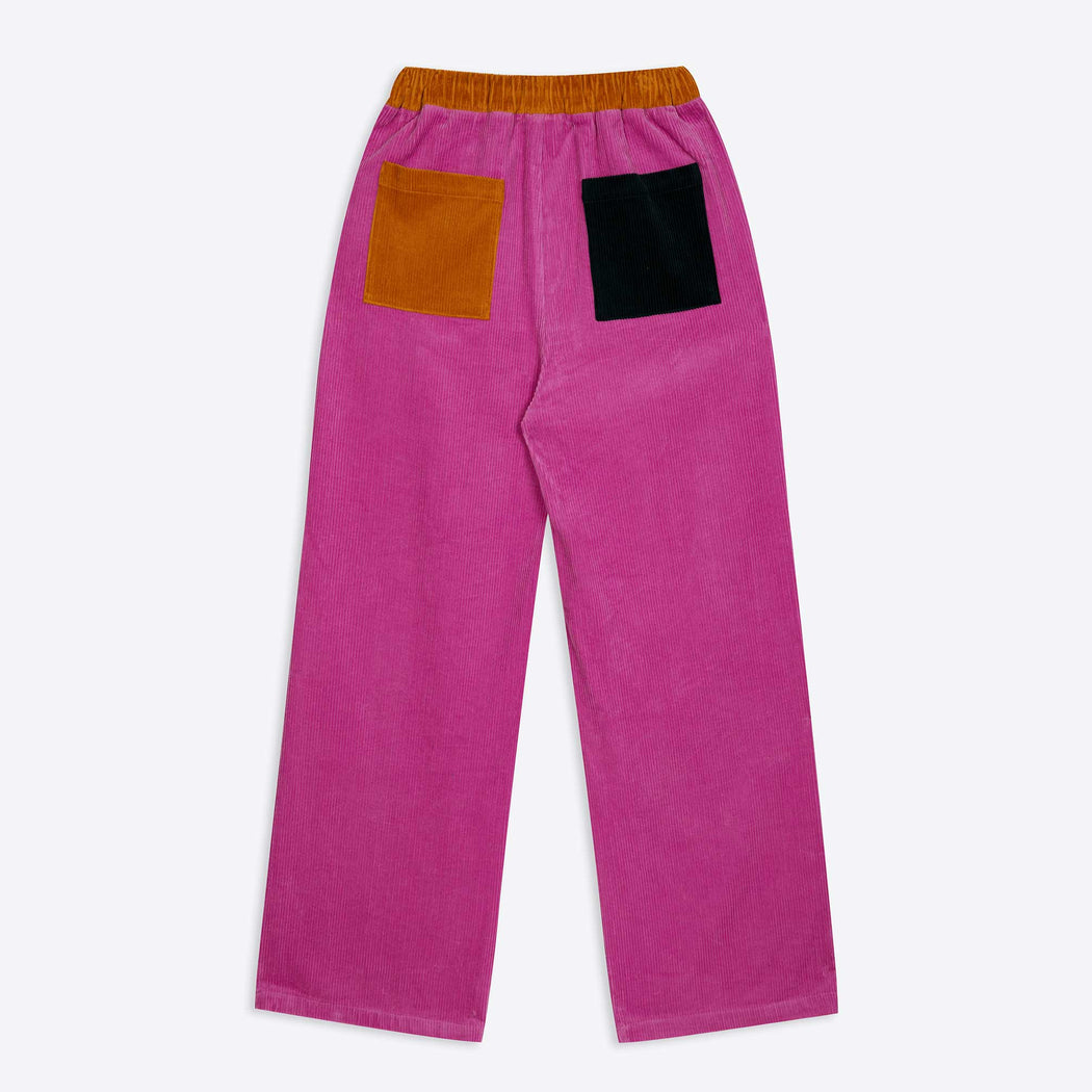 Lowie Pink Colourblock Corduroy Jogger