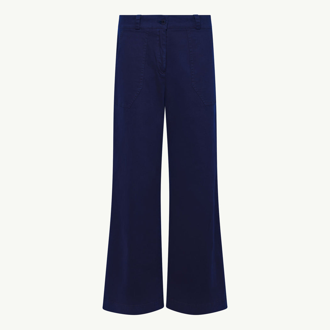 Komodo Dark Navy Organic Cotton Fischer Trouser