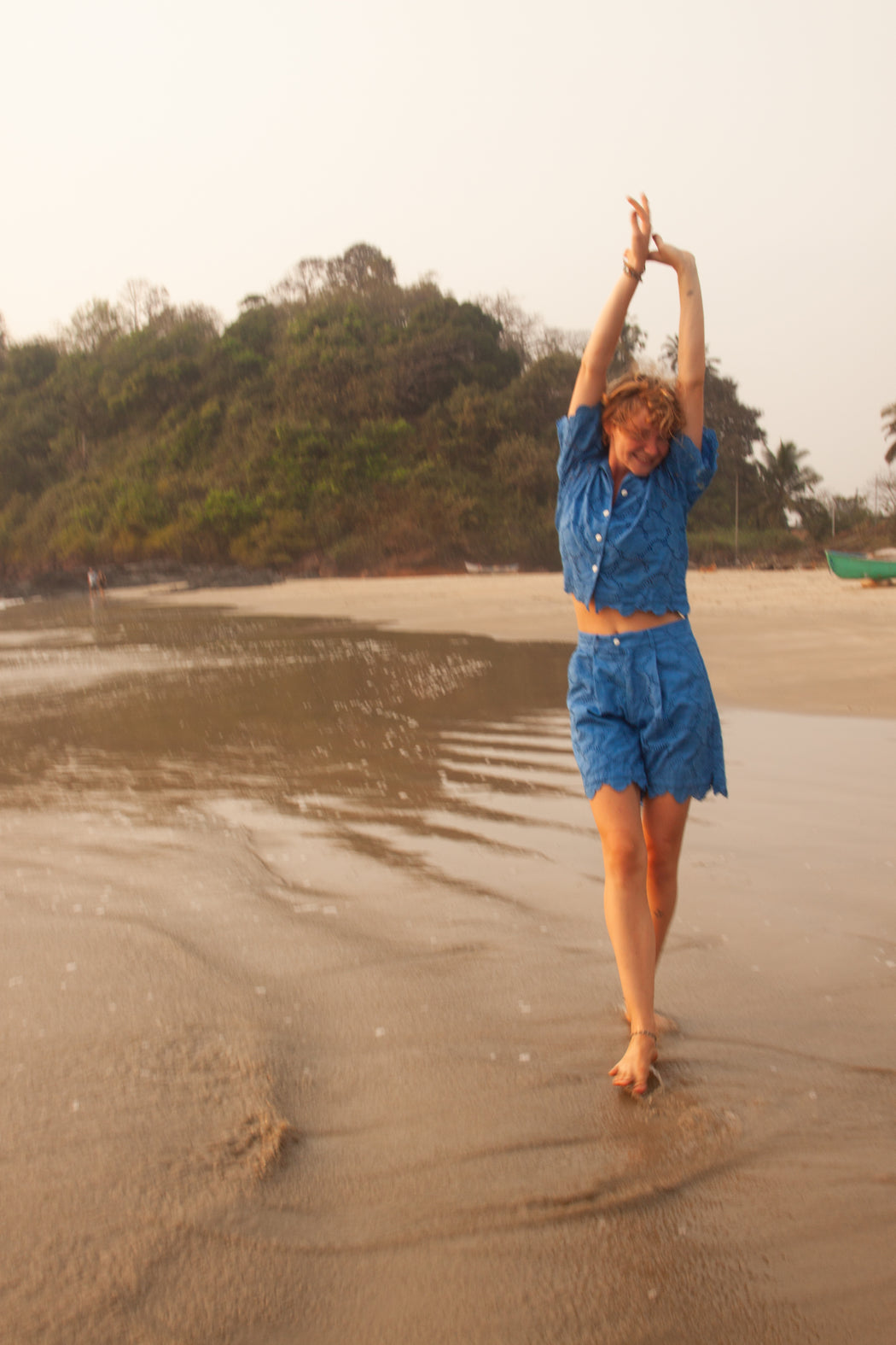 Lowie Cobalt Broderie Shorts