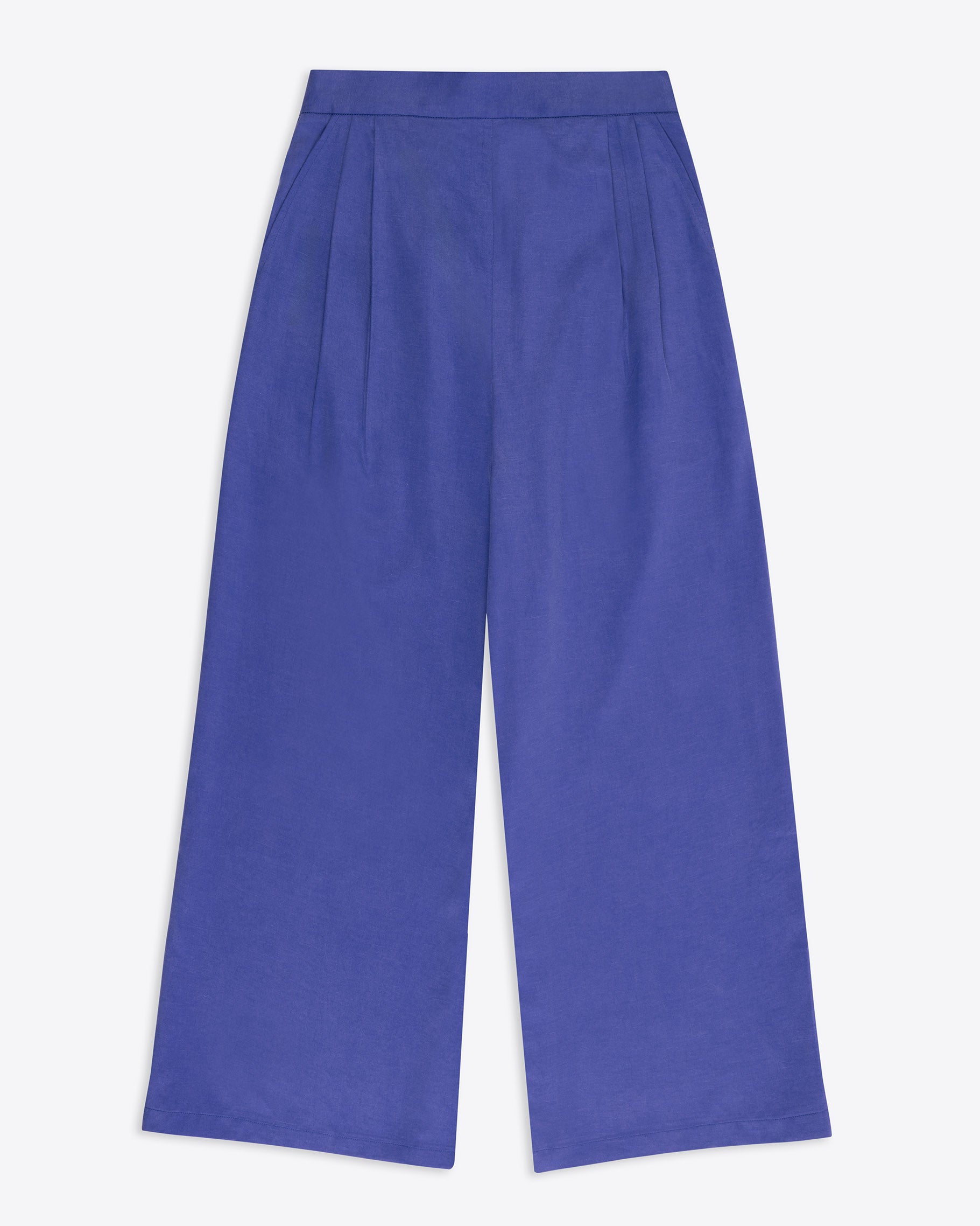 Blue pants on a white background