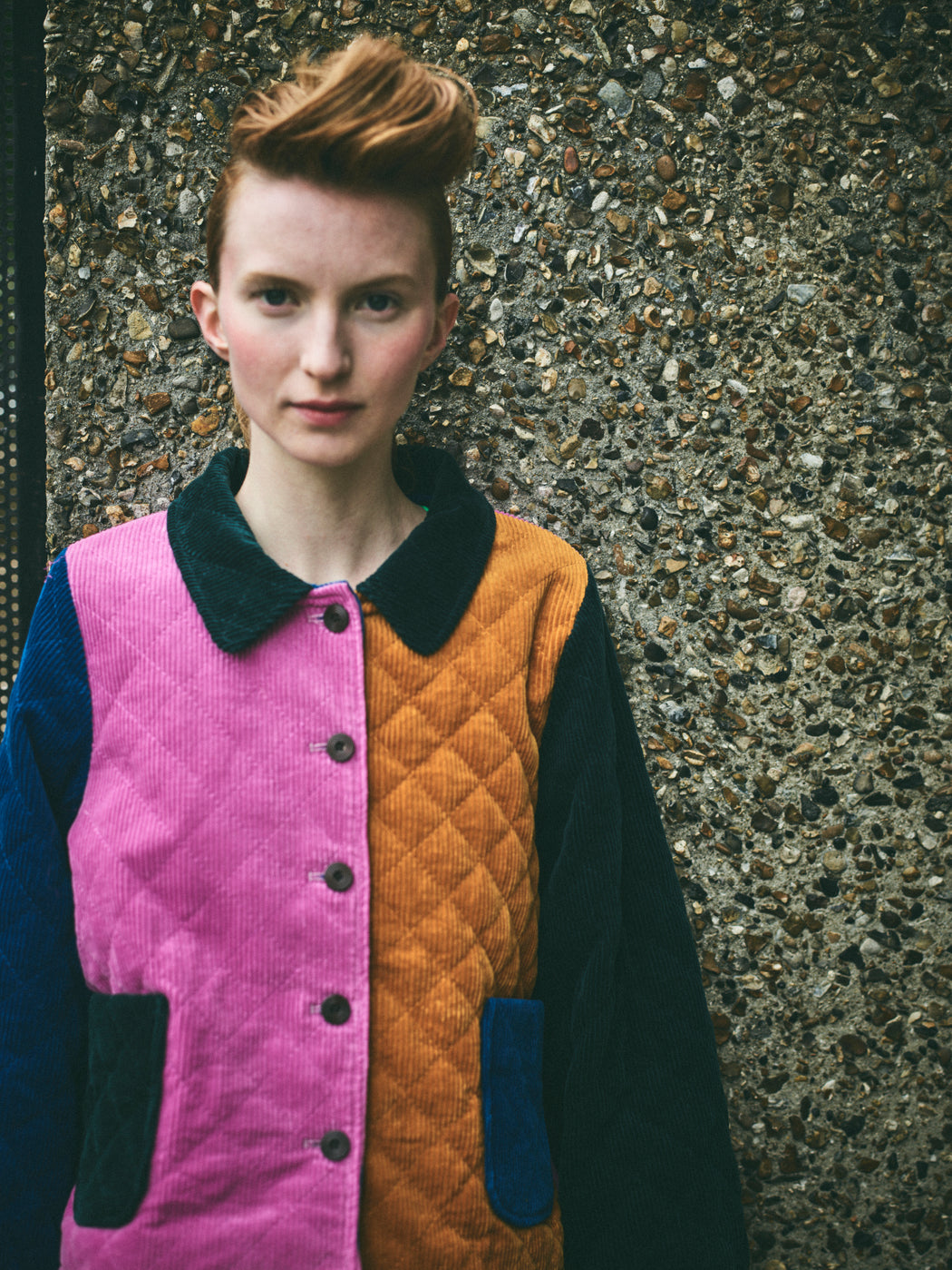Lowie Corduroy Colourblock Jacket