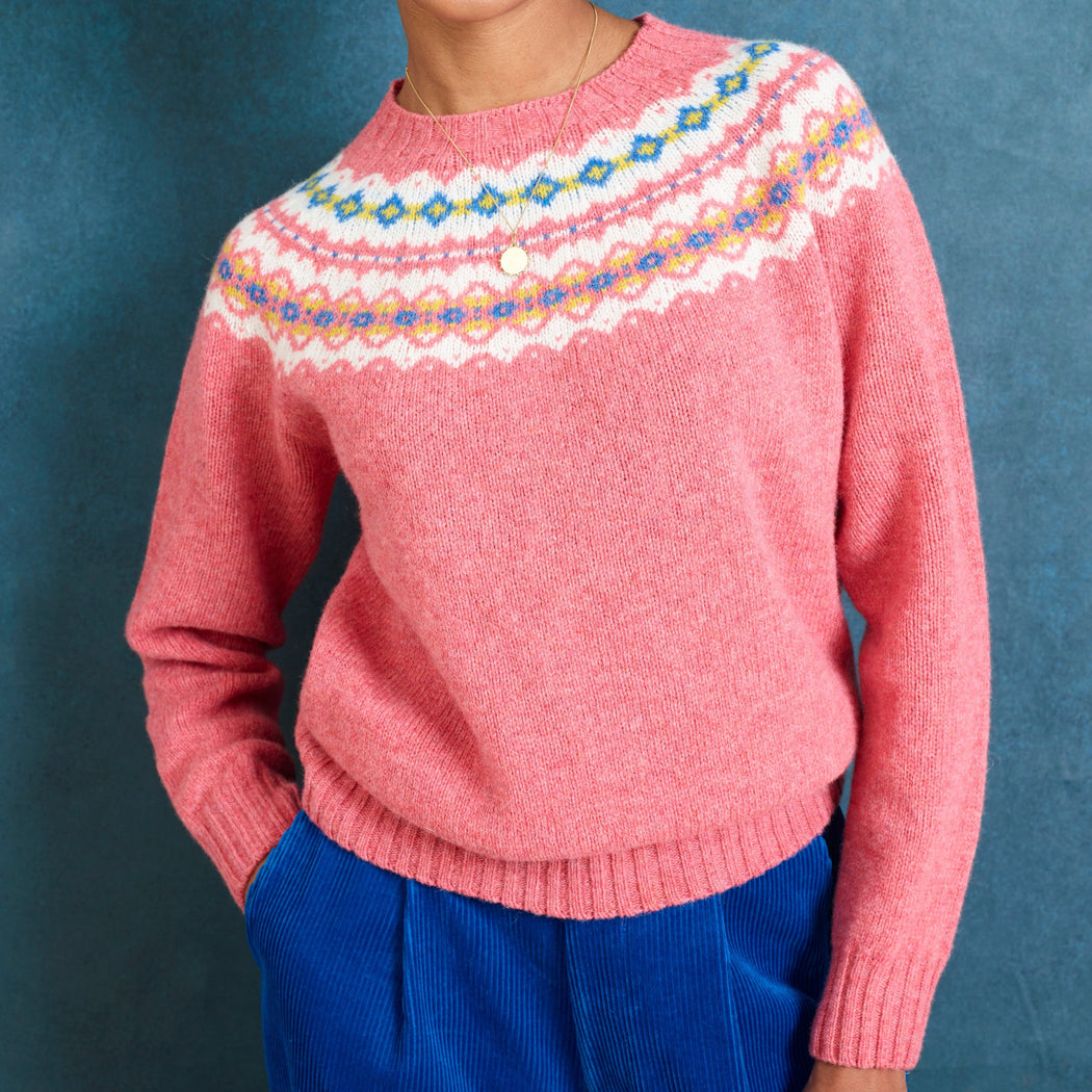 Lowie Rosebud Scottish Fair Isle Jumper