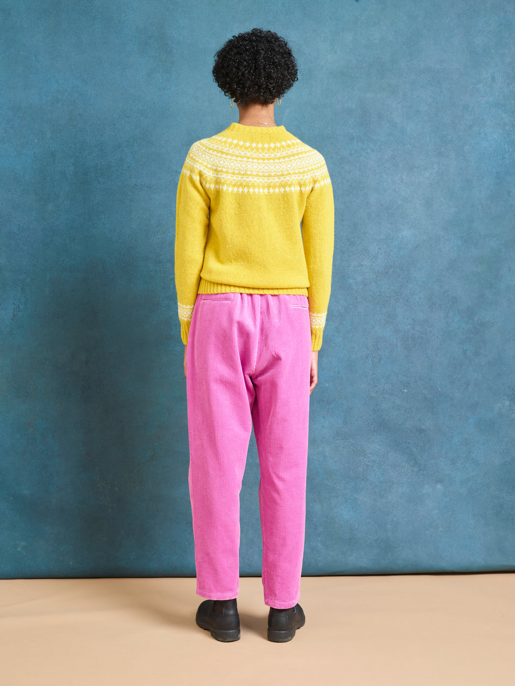 Lowie Pink Corduroy Easy Trouser