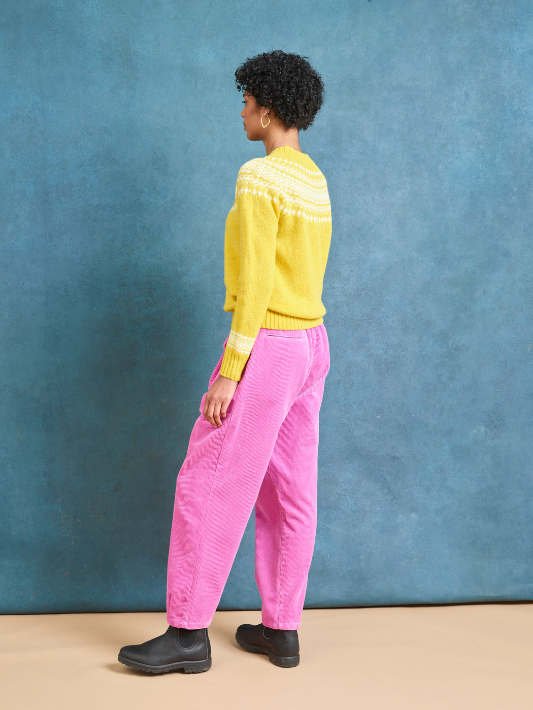 Lowie Pink Corduroy Easy Trouser