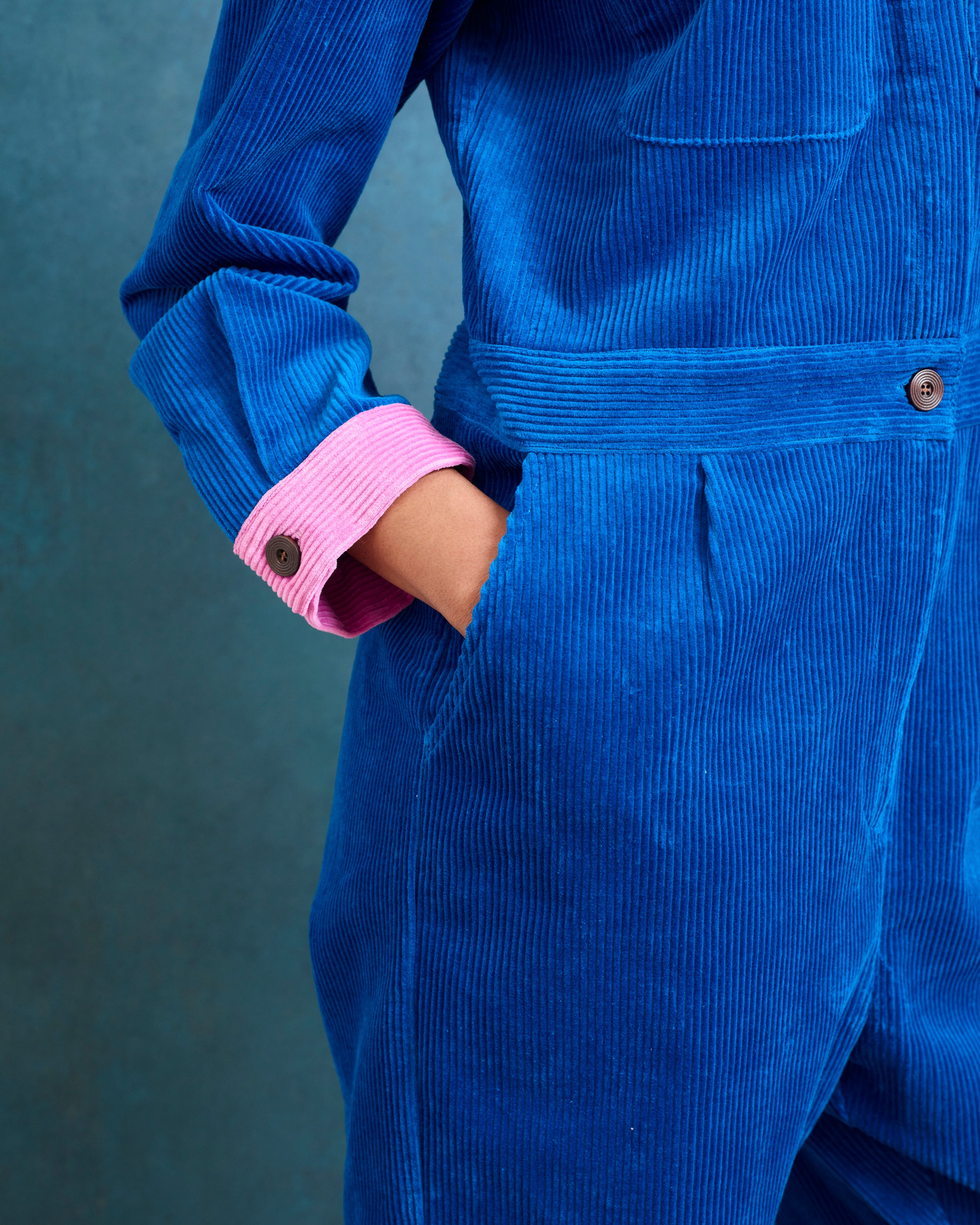 Lowie Cobalt Corduroy Boilersuit