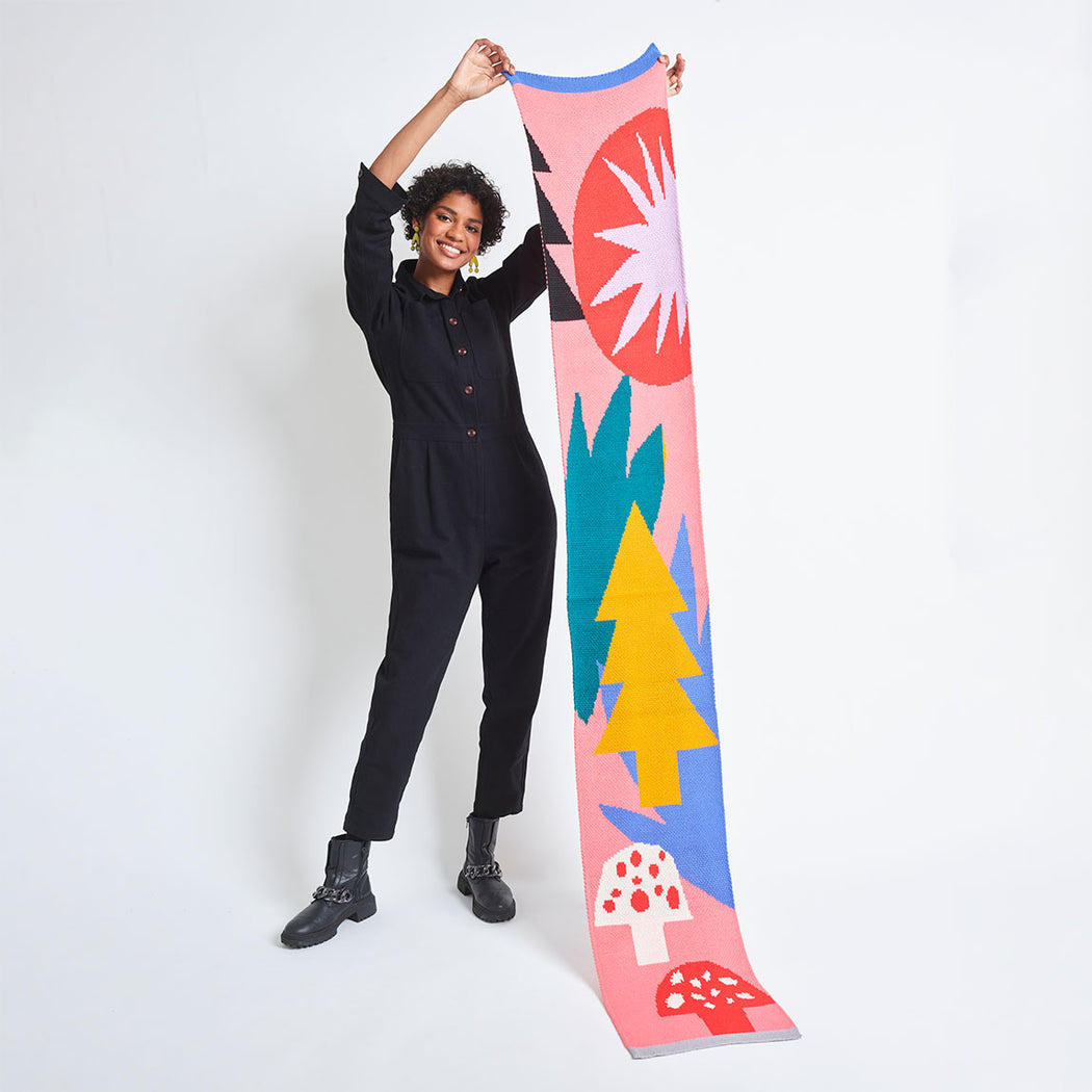 Miss Pompom Woodland Scarf