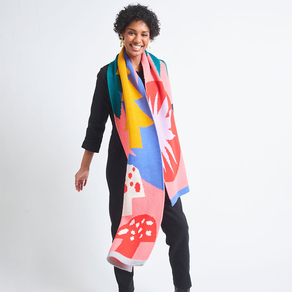Miss Pompom Woodland Scarf