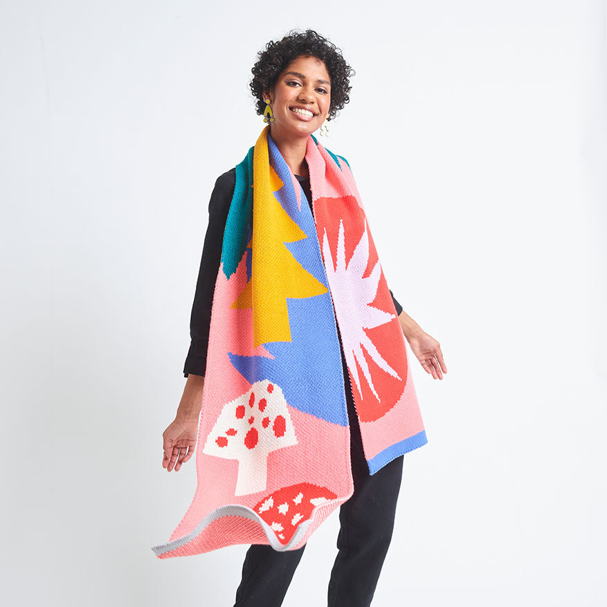 Miss Pompom Woodland Scarf