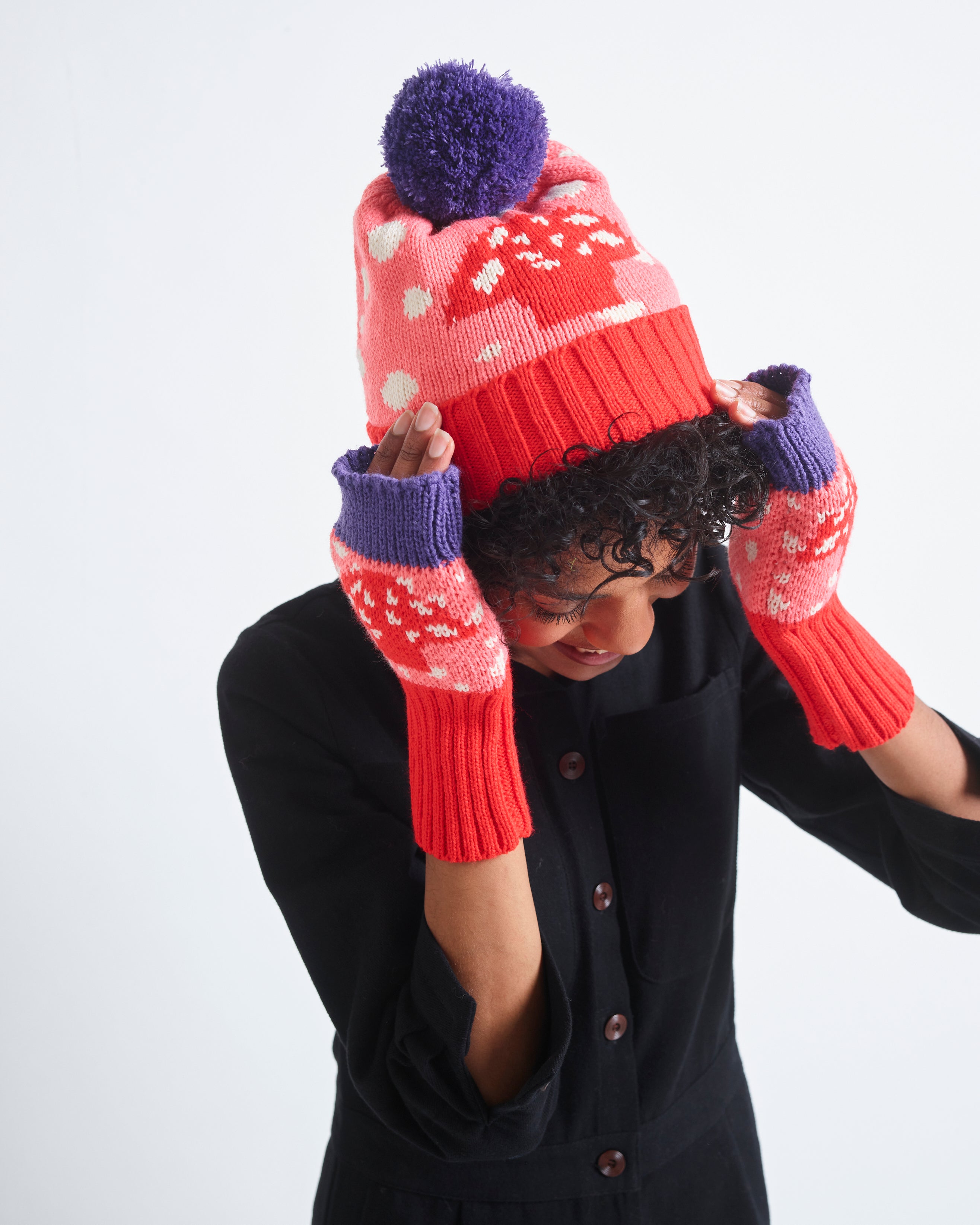 Miss Pompom Woodland Beanie