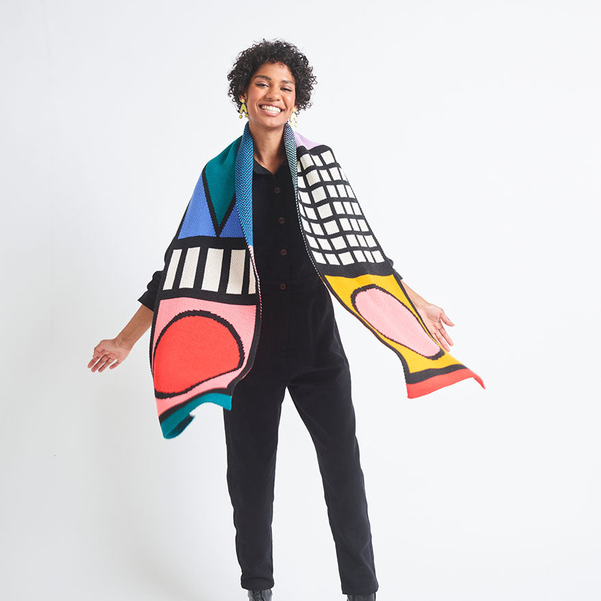 Miss Pompom Memphis Multi Scarf