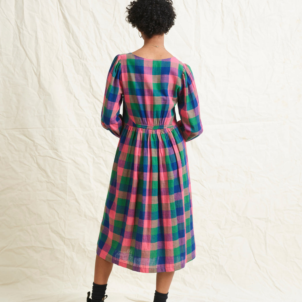 Lowie Handwoven Madras Check Dress