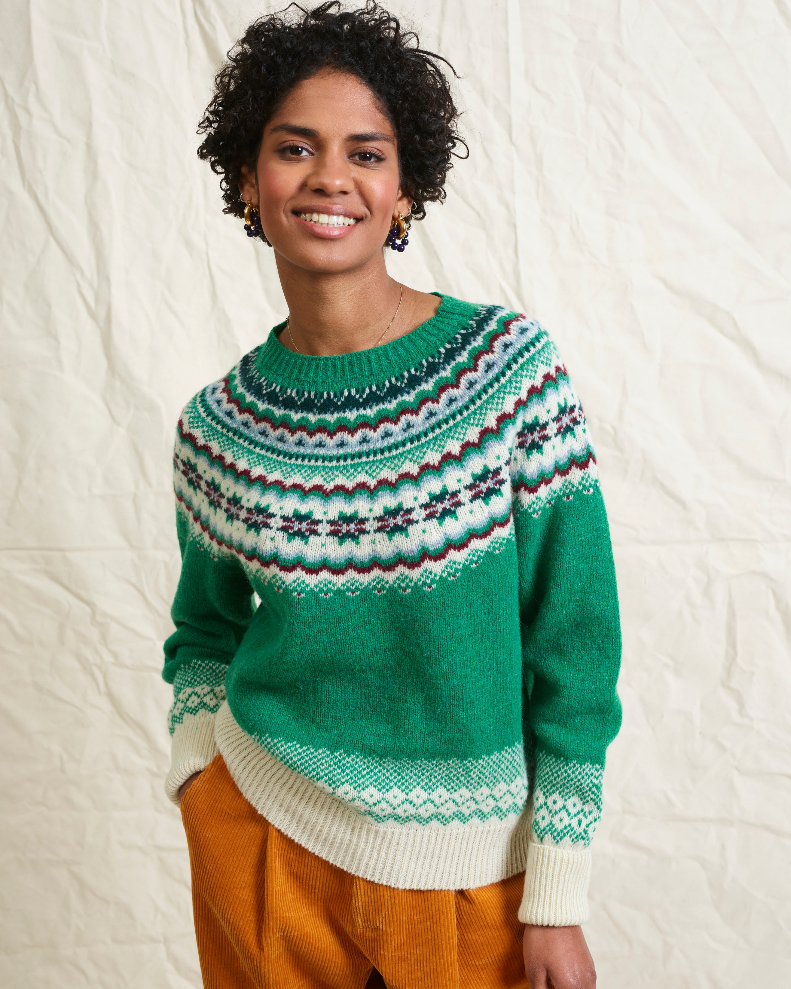 Lowie Green Caerphilly Fairisle Jumper