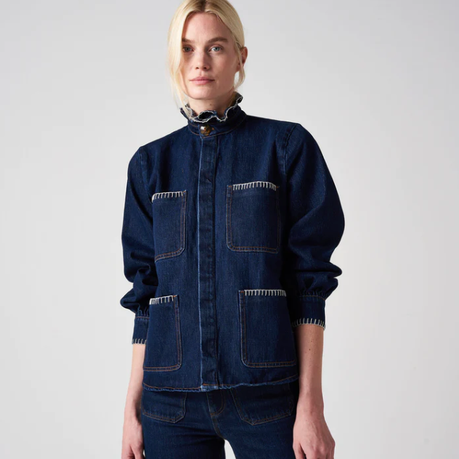 Seventy + Mochi Pablo Jacket in Dark Vintage Denim