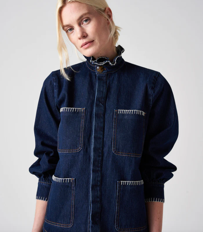Seventy + Mochi Pablo Jacket in Dark Vintage Denim