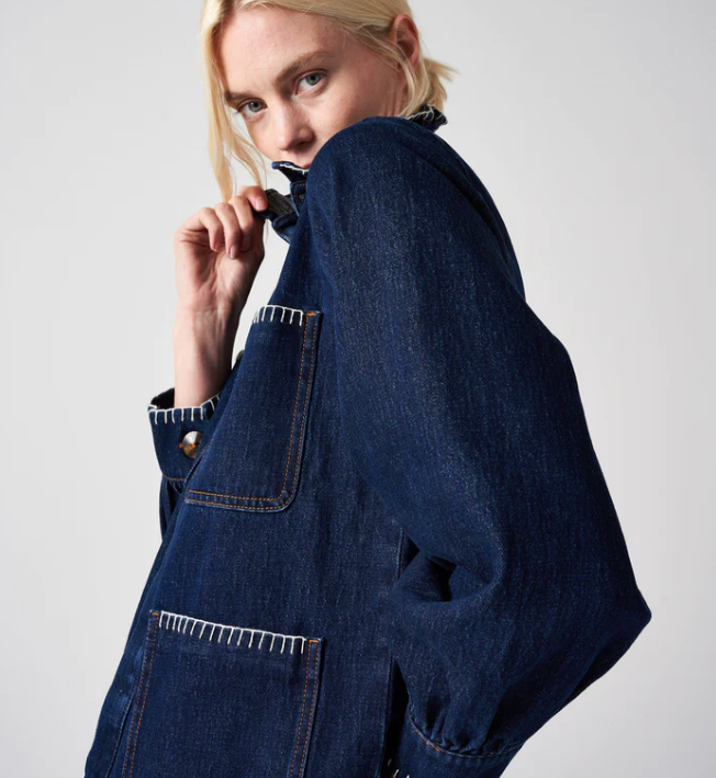 Seventy + Mochi Pablo Jacket in Dark Vintage Denim