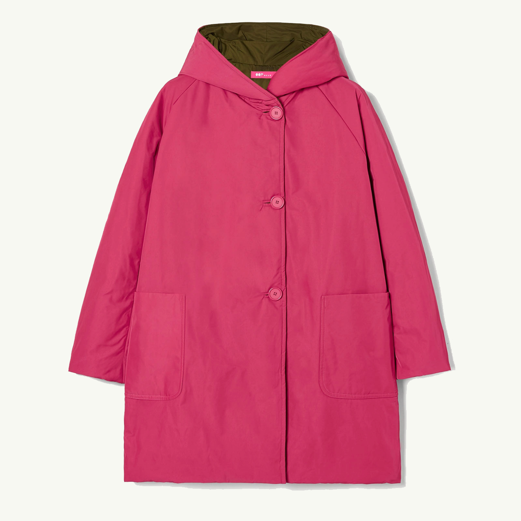 OOF 9410 Reversible Fuscia/Green Coat