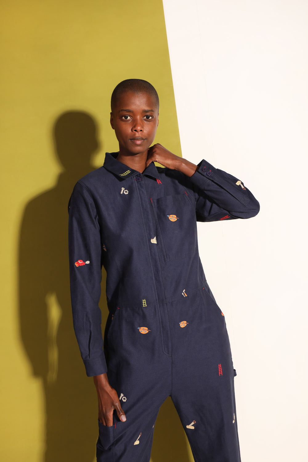 L F Markey Angus Boilersuit Workshop Embroidery