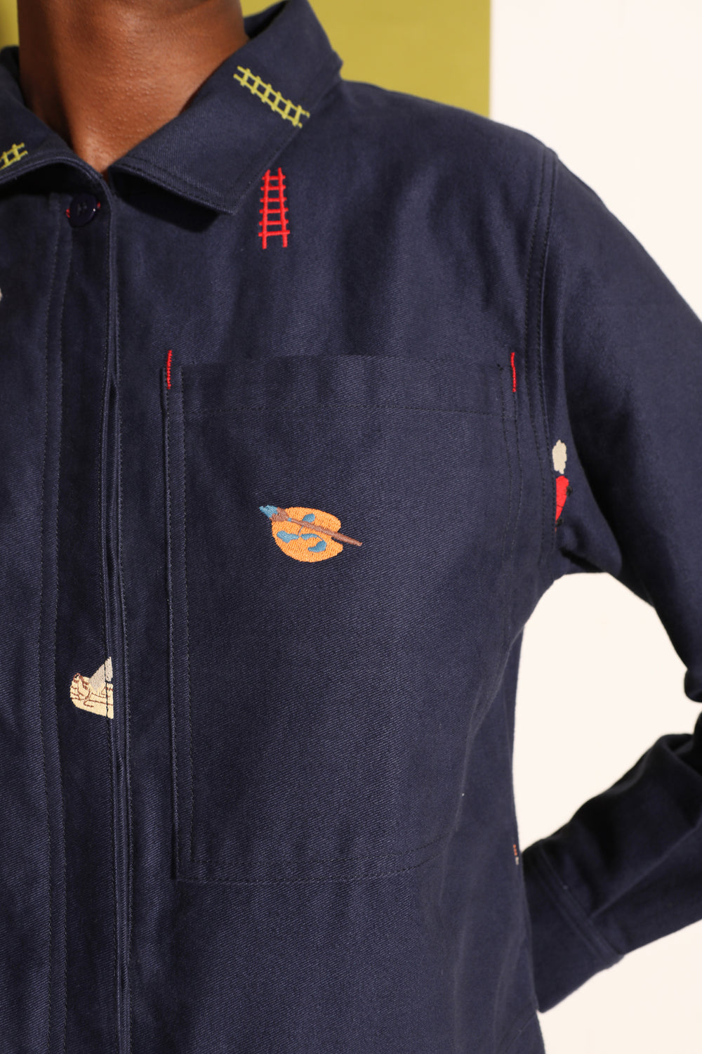 L F Markey Angus Boilersuit Workshop Embroidery