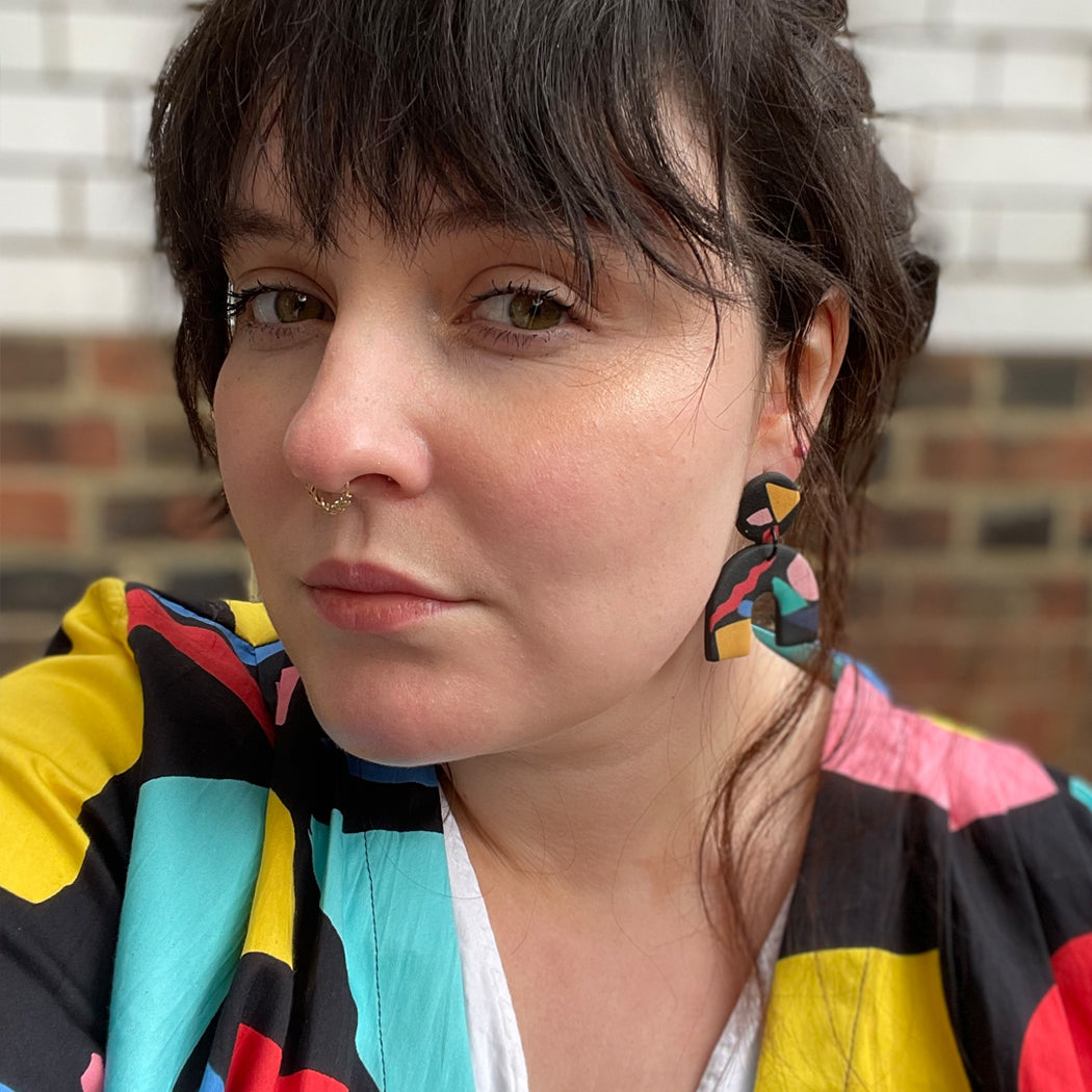 Miss Pompom Pavement Earrings