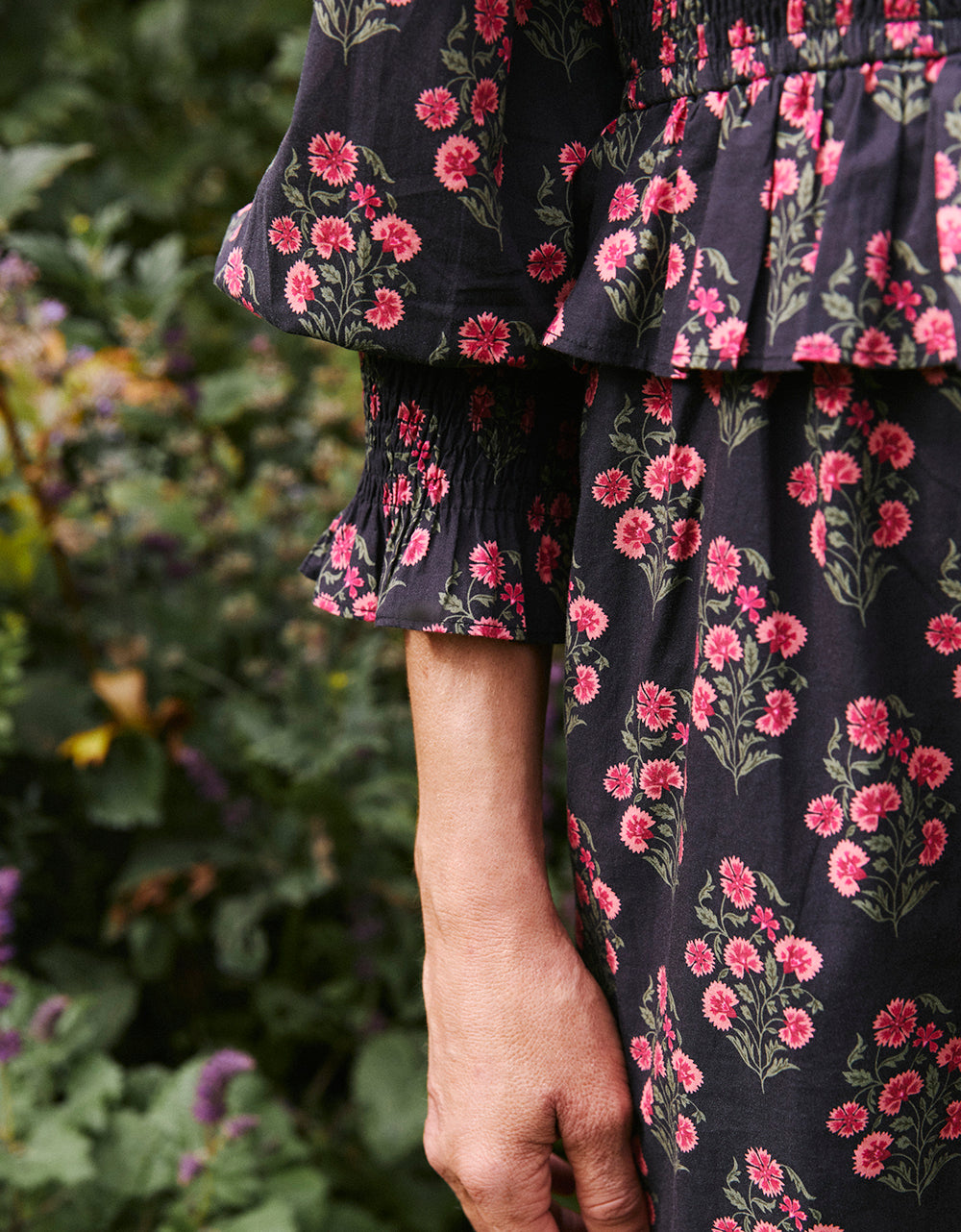 Pink City Prints Geranium Buta Florence Dress