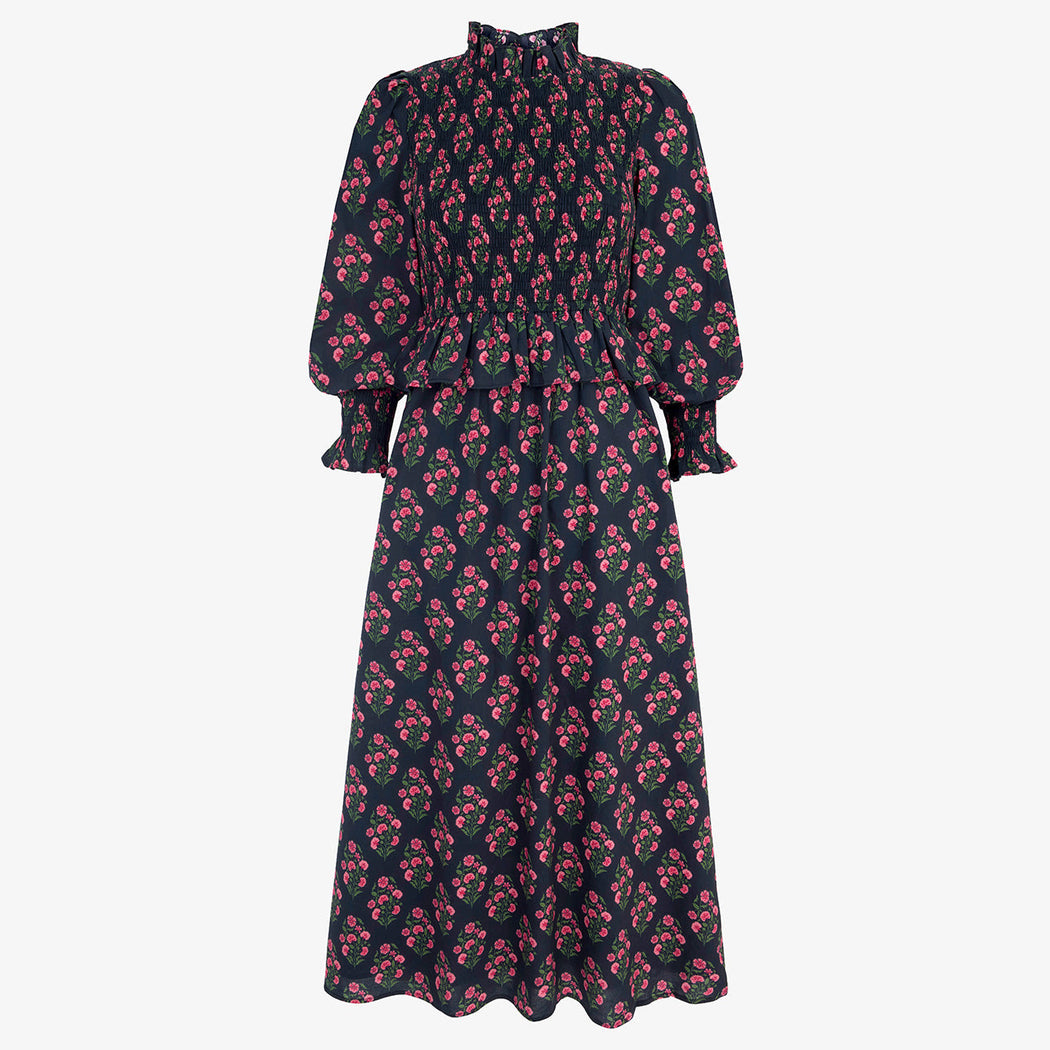 Pink City Prints Geranium Buta Florence Dress