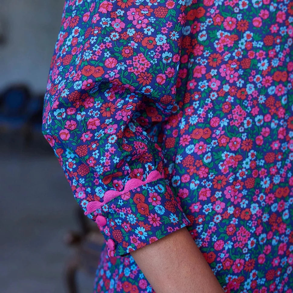 Pink City Prints Lavender Posy Margot Dress