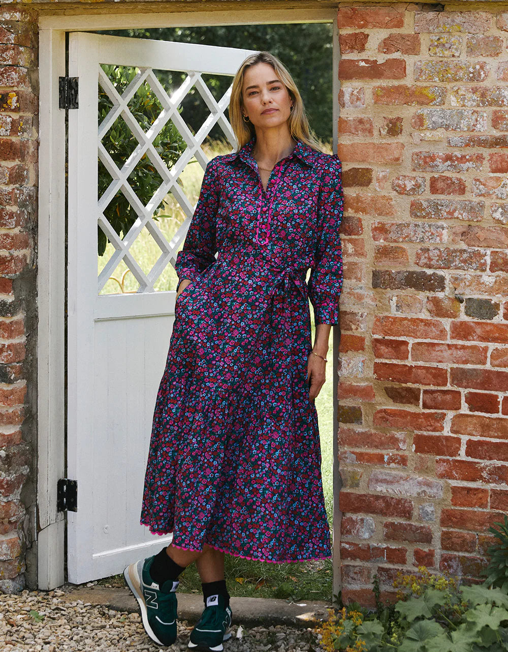 Pink City Prints Lavender Posy Margot Dress
