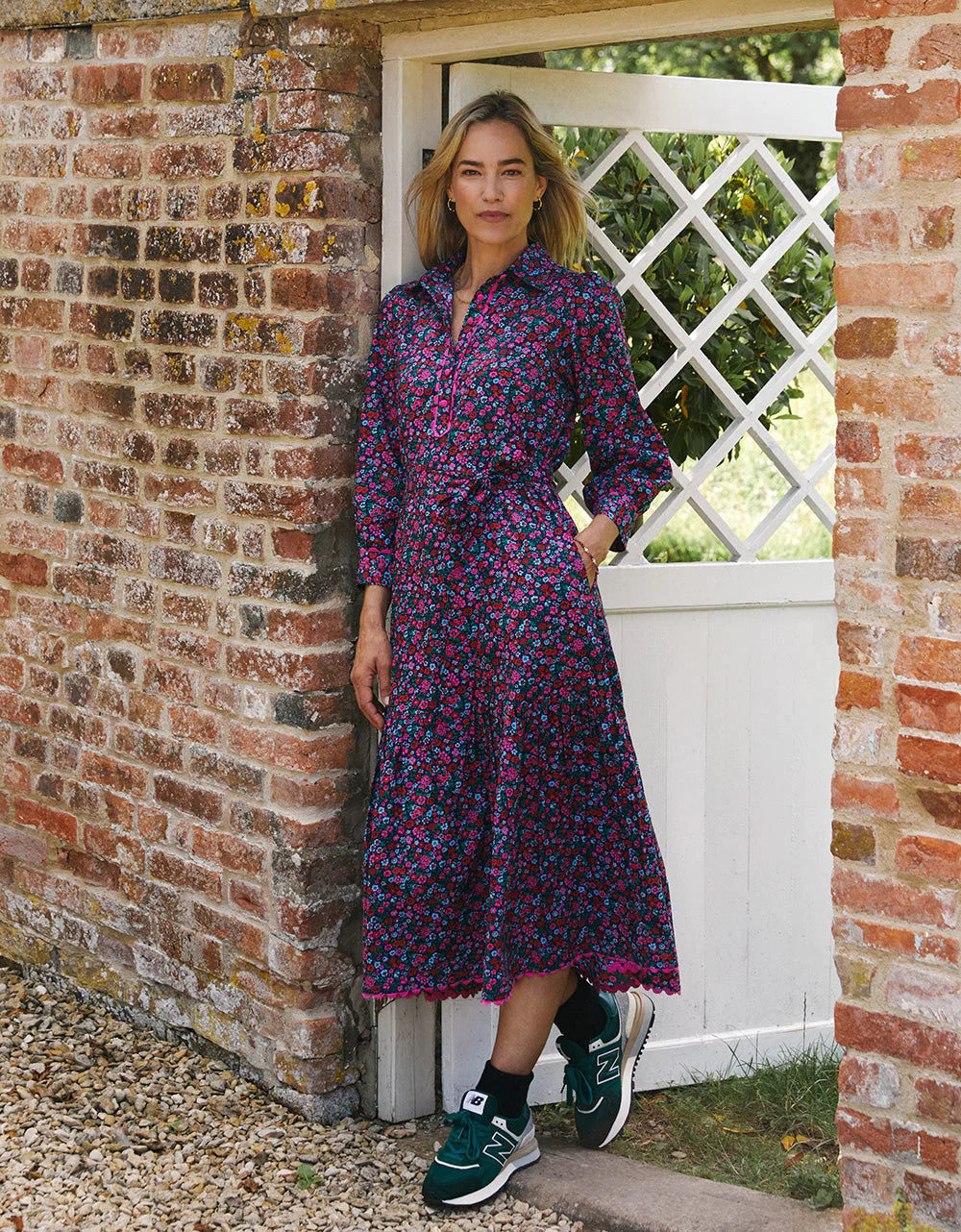 Pink City Prints Lavender Posy Margot Dress