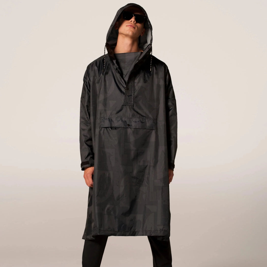 Rainkiss Black Camo Rain Poncho