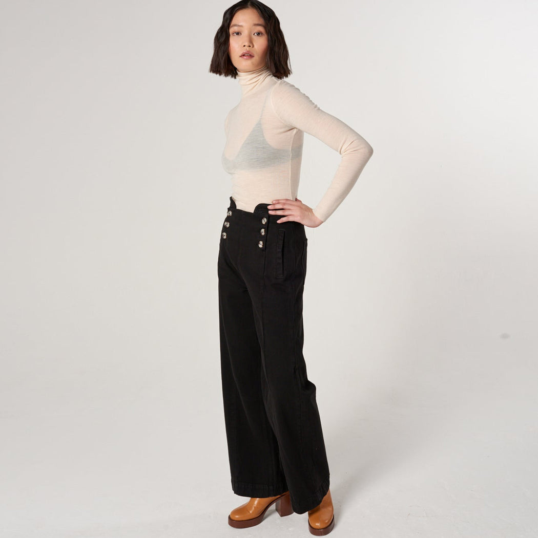 Seventy + Mochi Marie Sailor Black Jeans