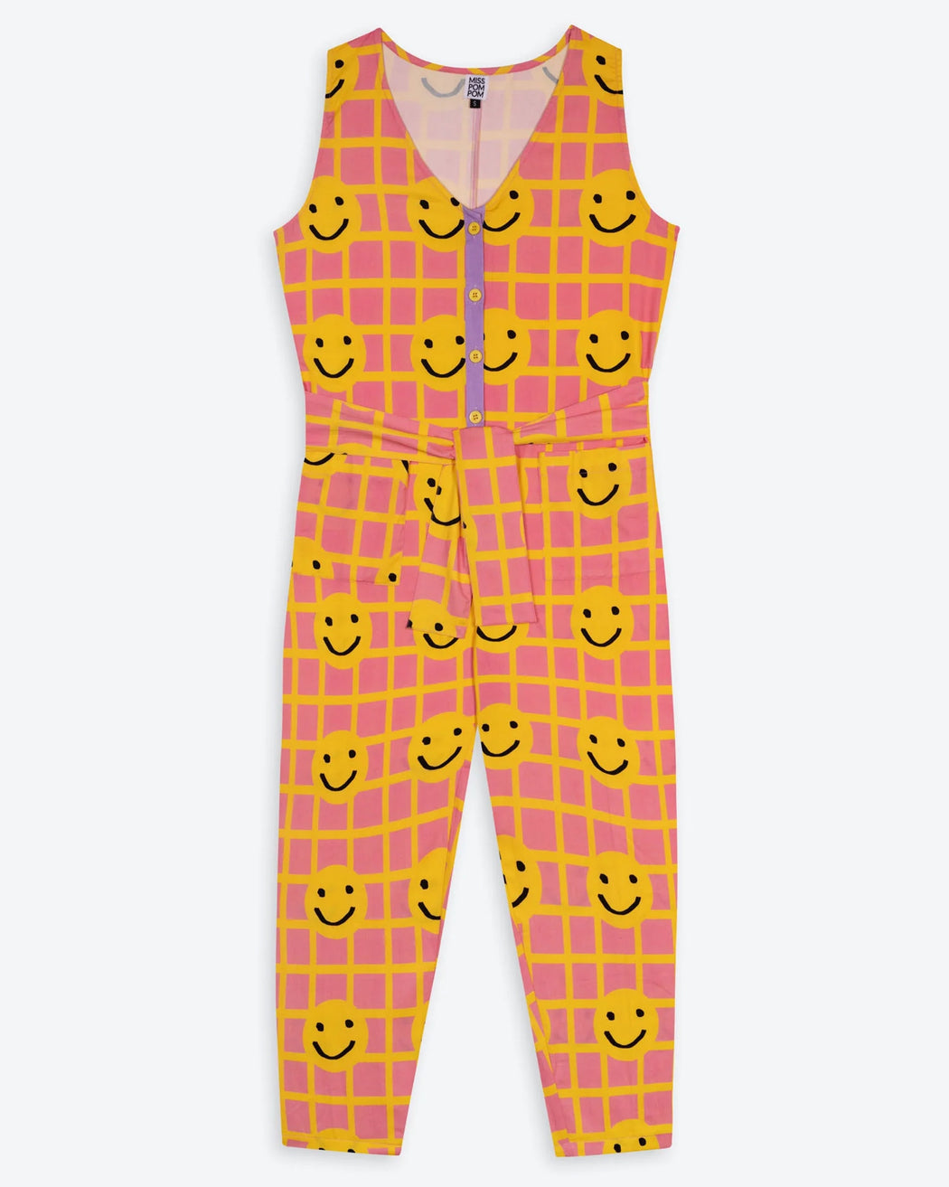 Miss Pompom Smiley Sunny Days Jumpsuit