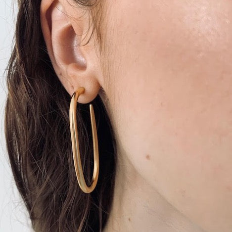 Mimi Et Toi Avelaine Gold Hoop Earrings