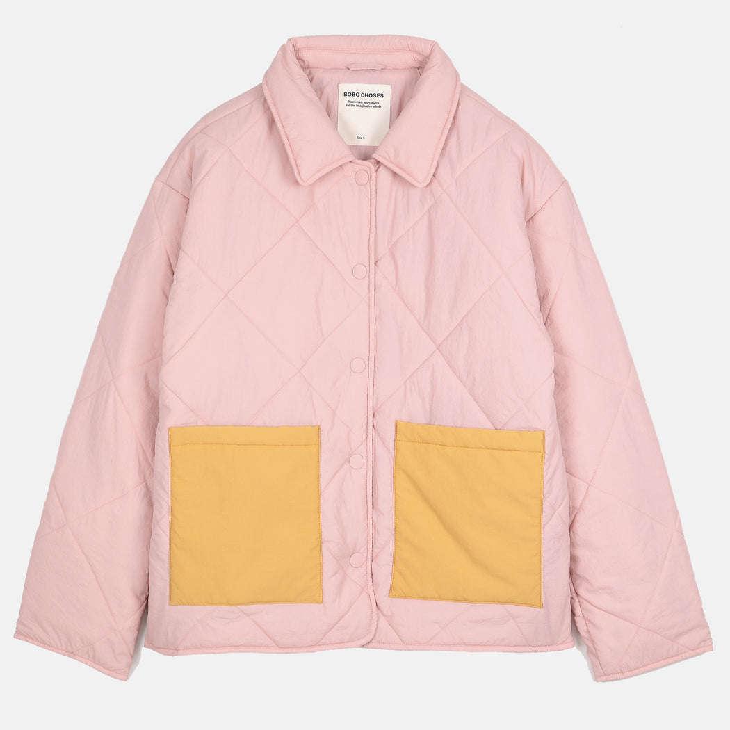 Bobo Choses Pink Colourblock Padded Jacket