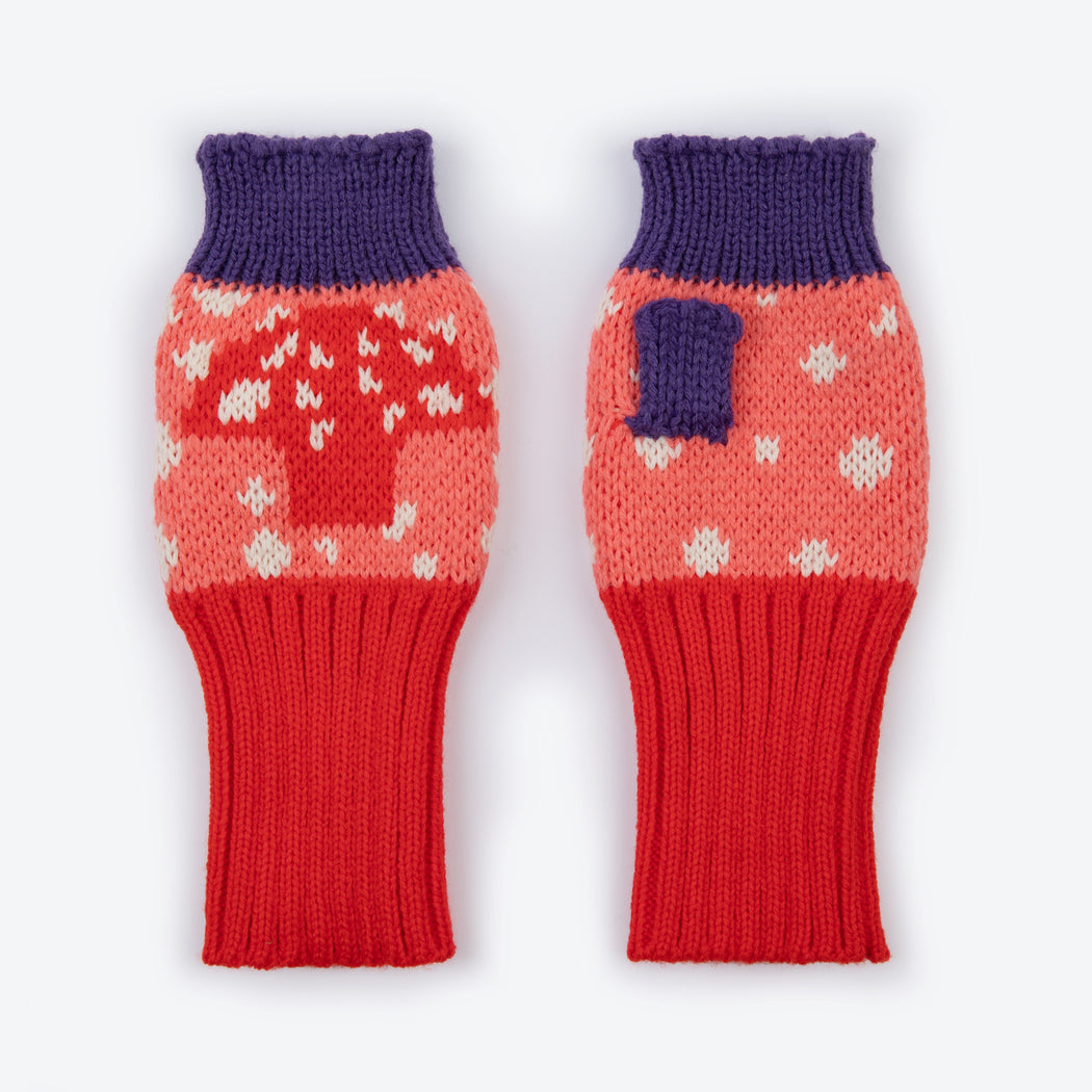 Miss Pompom Woodland Fingerless Gloves