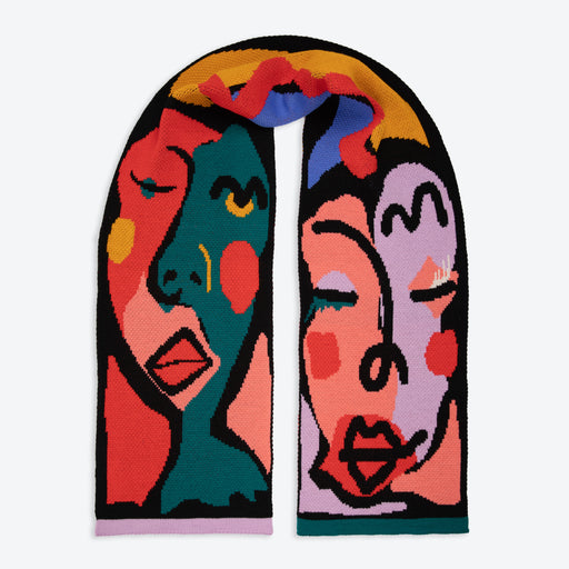 Miss Pompom Abstract Scarf