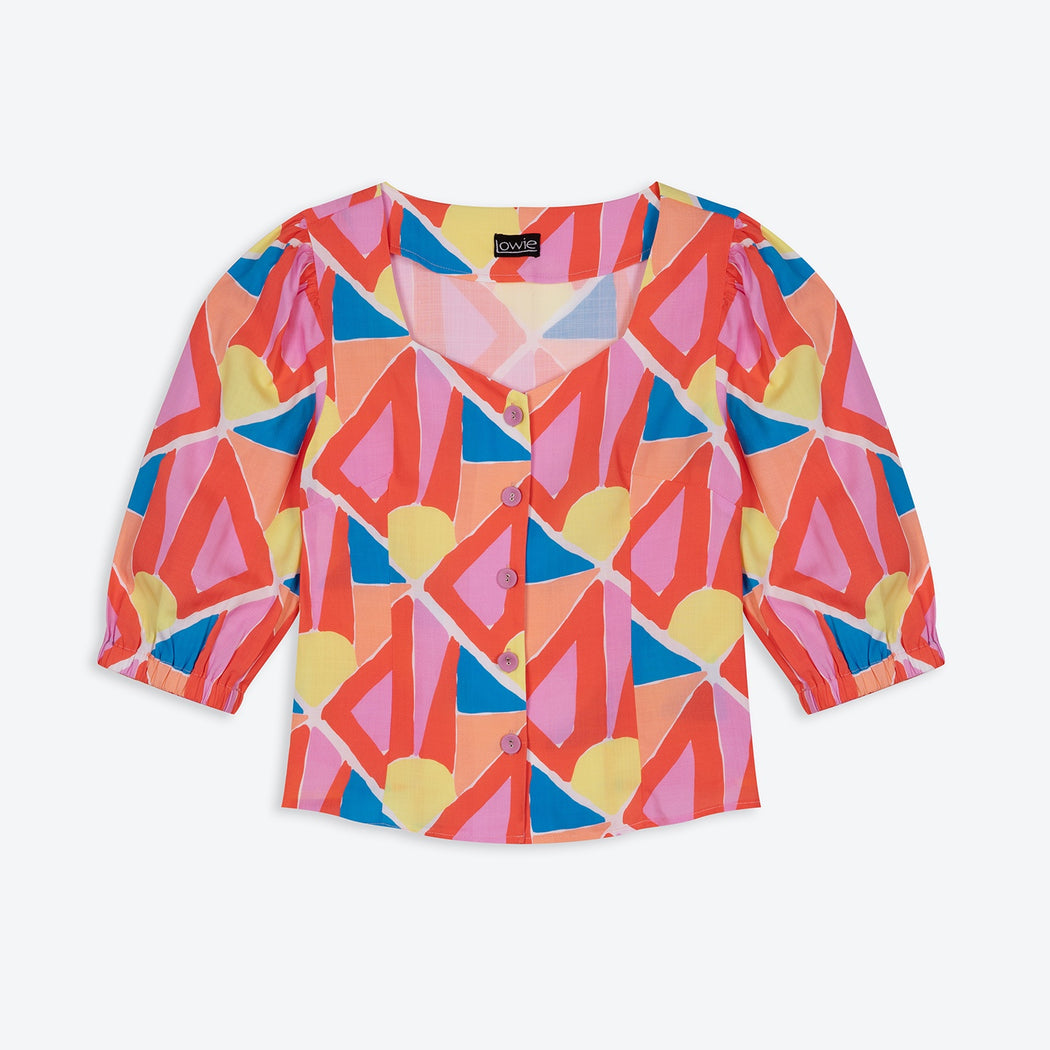 Lowie Glassworks Lyocell Sweetheart Blouse