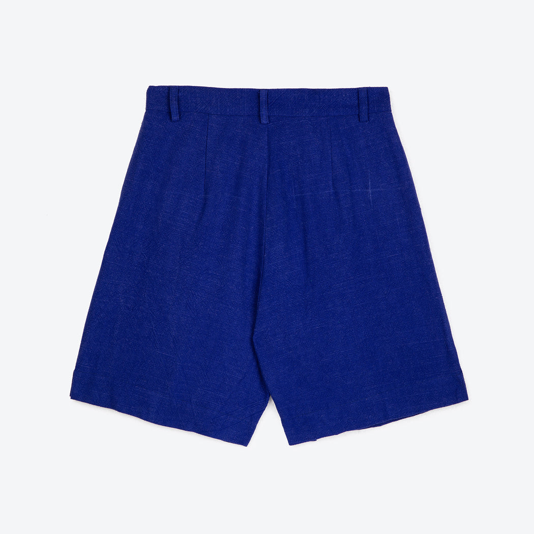 Lowie Linen Viscose Royal Blue Tailored Shorts