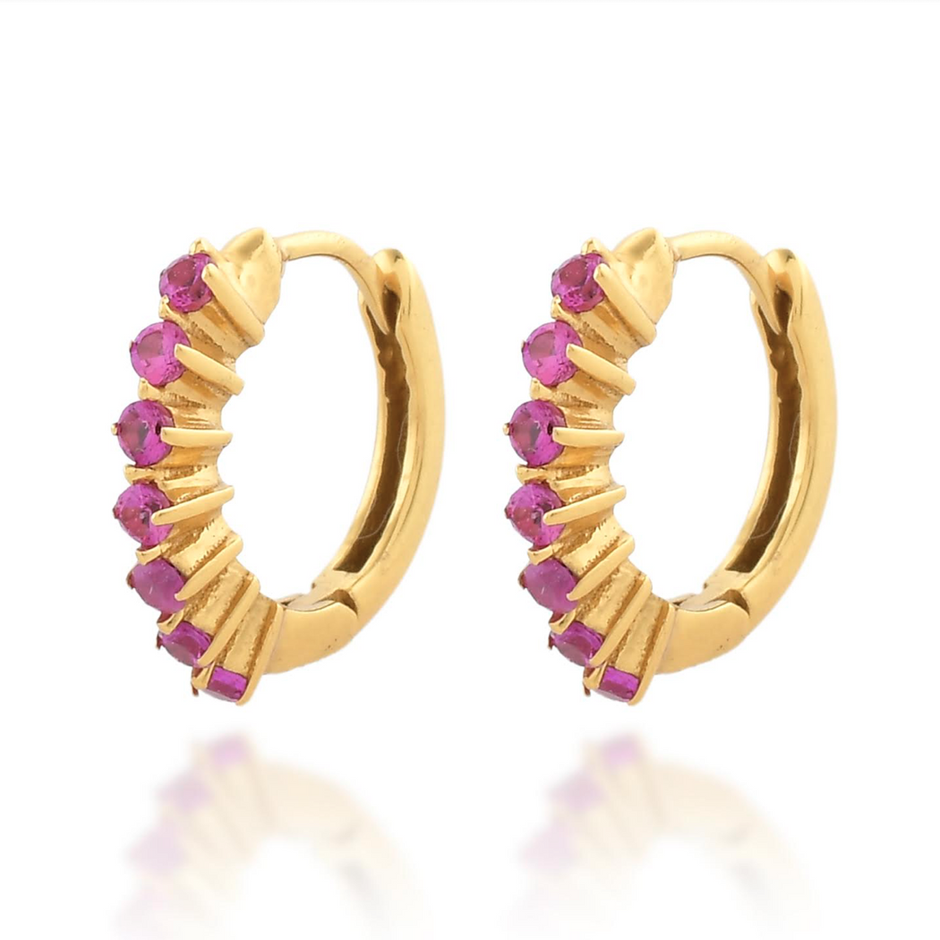 Shyla Ruby Red Paige Earrings
