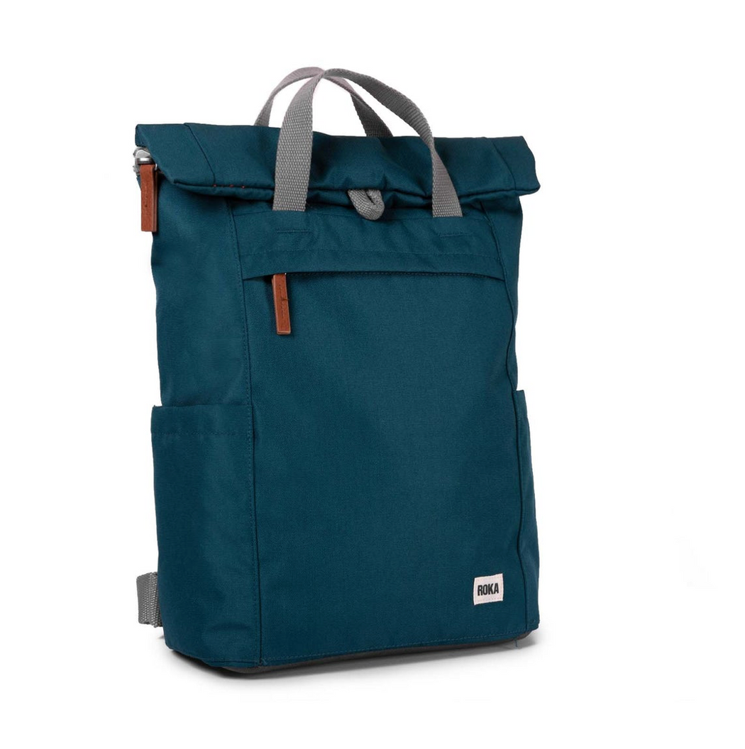 Roka Finchley A Medium Sustainable Teal Rucksack