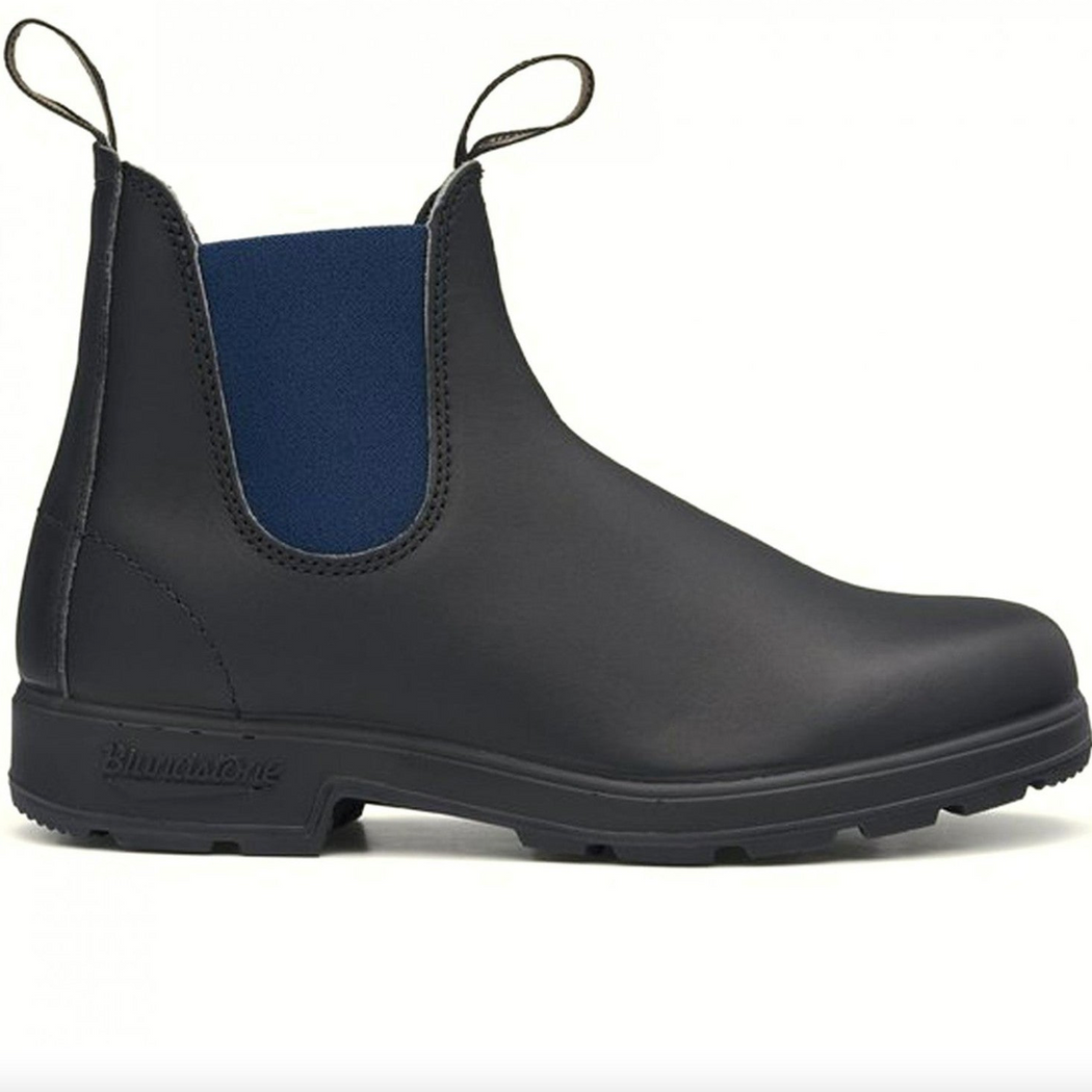 Blundstone 1917 Black Leather with Blue Elastic