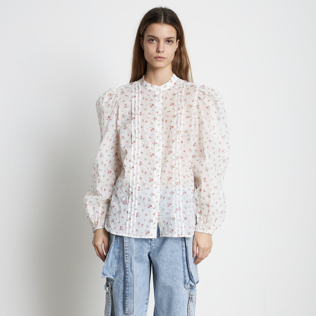 Stella Nova Transparent Shirt Light Flowers