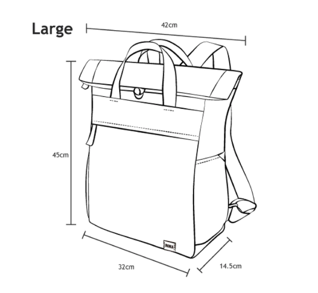 Roka Finchley Large Sustainable Ash Rucksack