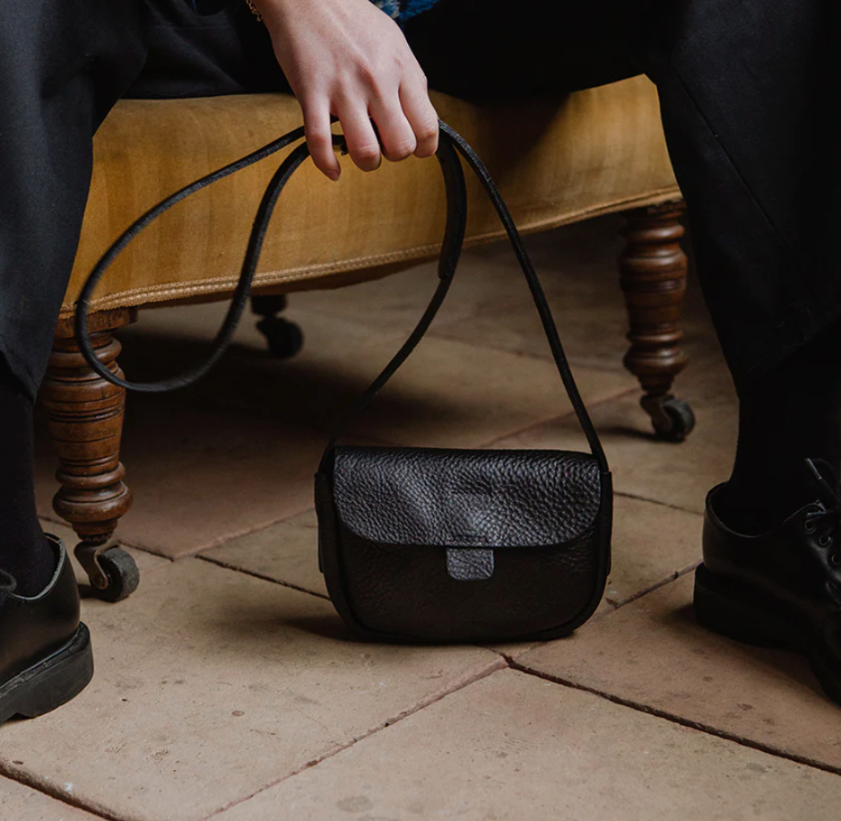 Kate Sheridan Black Mini Tab Bag